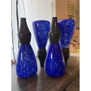 4 Tiki Premium glowing torch LED retired glass pole lamp light citronella